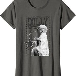 NWT Women’s Gray Dolly Parton Graphic T-Shirt